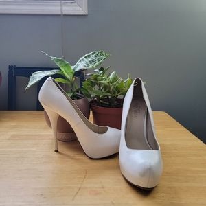 White six inch heels from Pin up Girl Clothing size 9